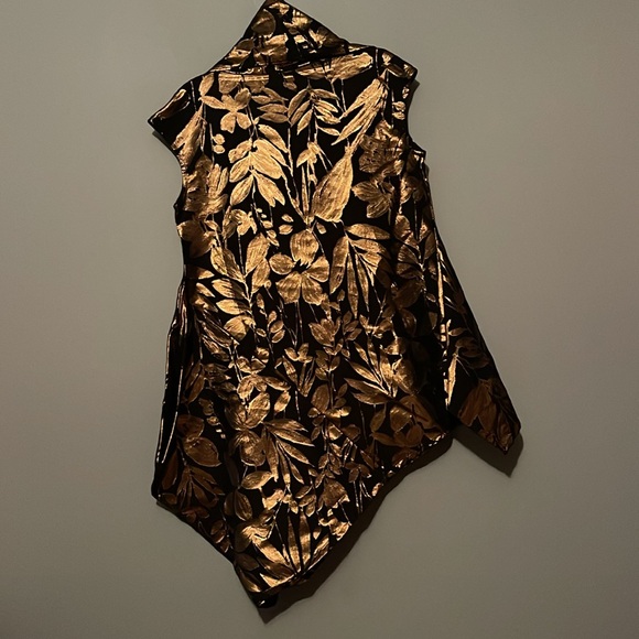 Bryn Walker
Noa Folie D' Oro Jacquard Draped Cowl Neck Cap Sleeve Asymmetric - Picture 3 of 4